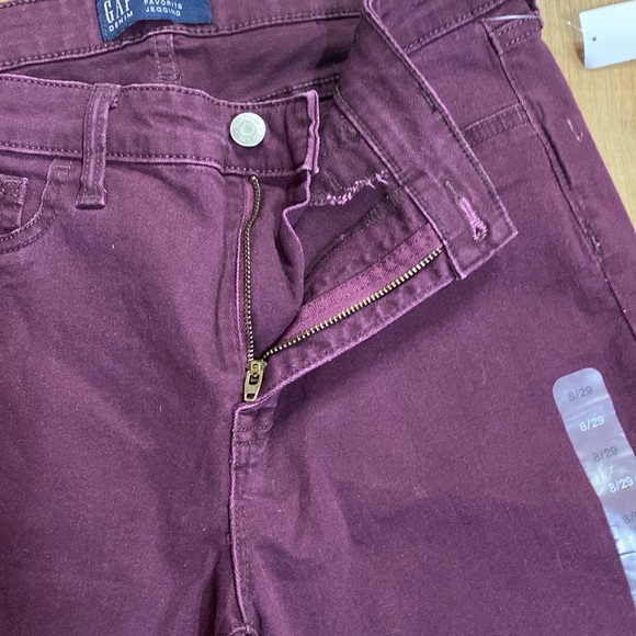 Gap maroon favorite Jegging jeans size 8 NWT - Picture 6 of 10